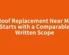 Roof Replacement Near Me Starts with a Comparable Written Scope